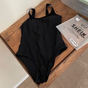 Black womens bathing suit